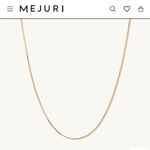 Mejuri Baby Box Chain Necklace